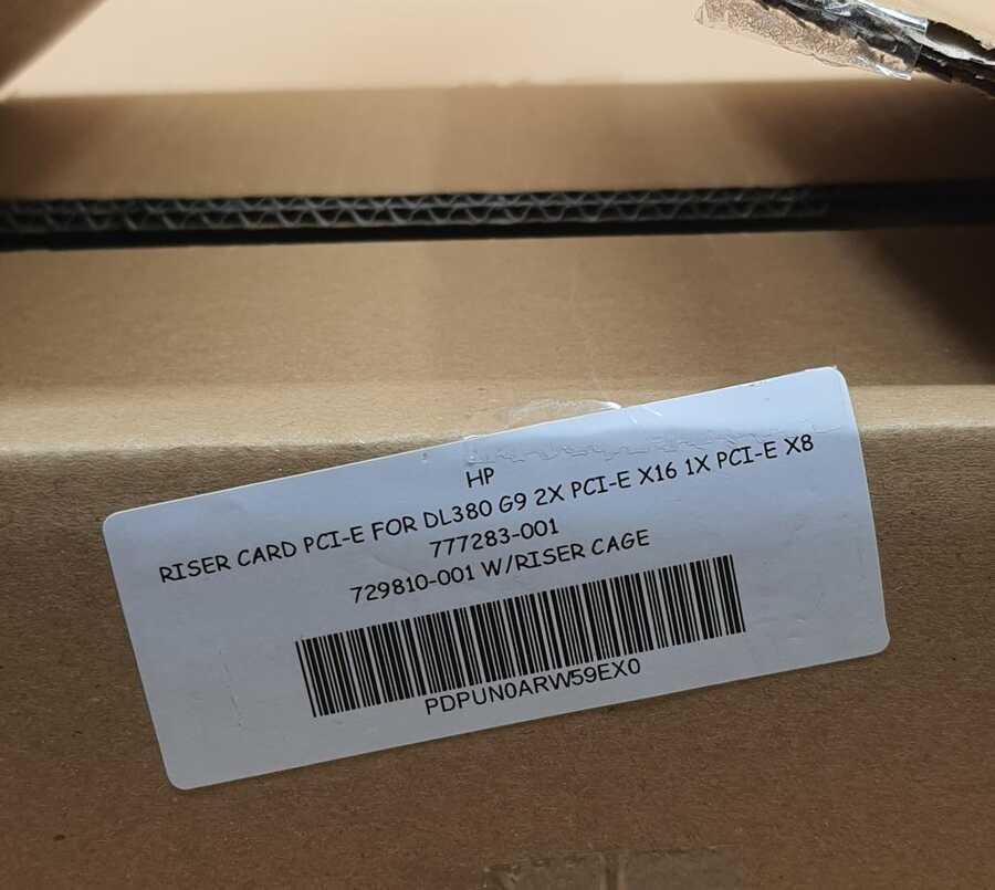 İkinci El RISER CARD PCI-E FOR DL380 G9  2x PCI-E x16 1x PCI-E x8  777283-001 729810-001 W/RISER CAGE 768343-001