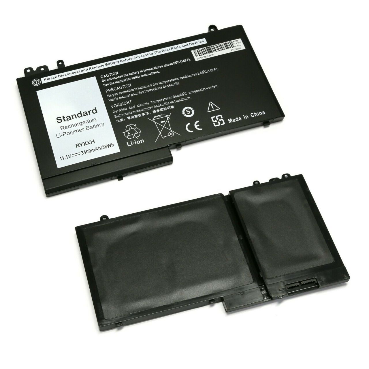 DELL Latitude RYXXH 3150 3160, E5250, E5450, E5550, E5250, E5450, E5470, E5270, E5250, RYXXH  05TFCY, 09P4D2  8XC, R5MD0, 5TFCY,  VVXTW, 9P4D2,  0RYXXH   Batarya Pil