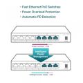 TP-LINK TL-SF1008LP 8PORT 10/100 YÖNETİLEMEZ POE SWITCH