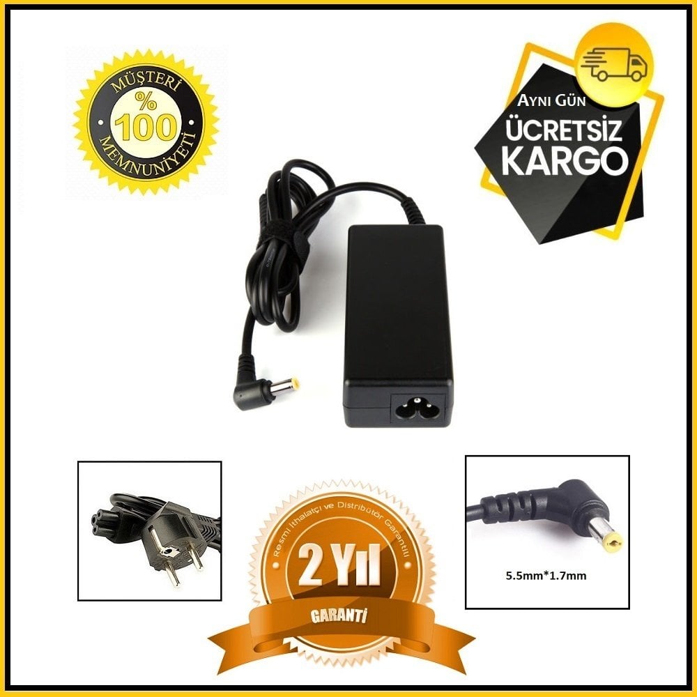 Acer Extensa 5630Z 19V 3.42A 5.5*1.7mm Adaptör Şarj Aleti