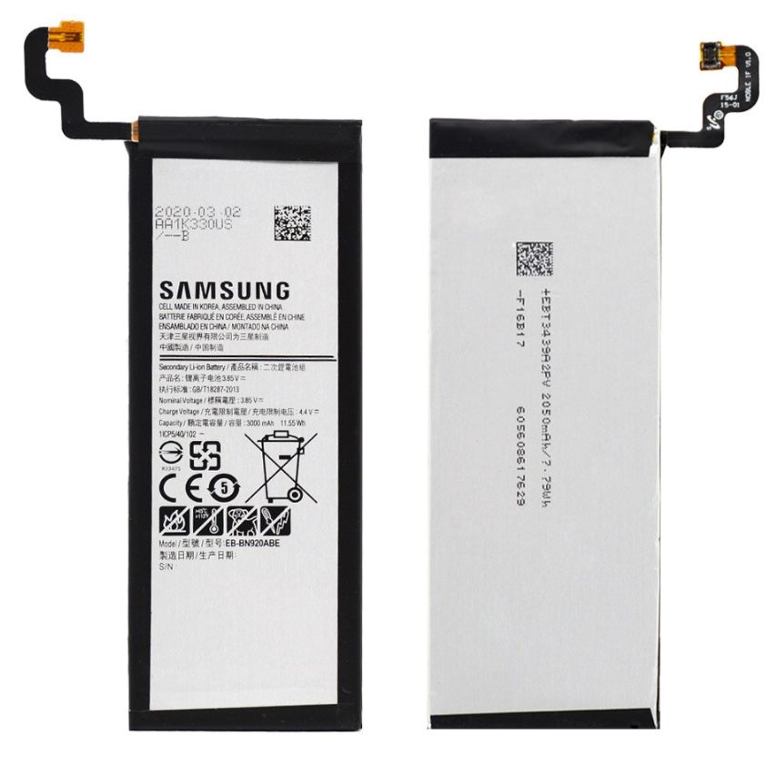 Samsung Orijinal Galaxy Note 5 N920 4.4V 3000mAh 11.55Wh Cep Telefonu Batarya Pil