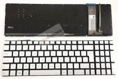 Asus Rog GL752 GL752V GL752VL GL752VW GL752VWM GL771 GL771JM GL771JW N551 N551J N551JB N551JK N551JM N551JQ N551JW N551JX N551V N551VW N551Z N551ZU N552 N552V N552VW N552VX N751 N751J N751JK N751JM N751JW klavye Aydınlatmalı Silver Gümüş