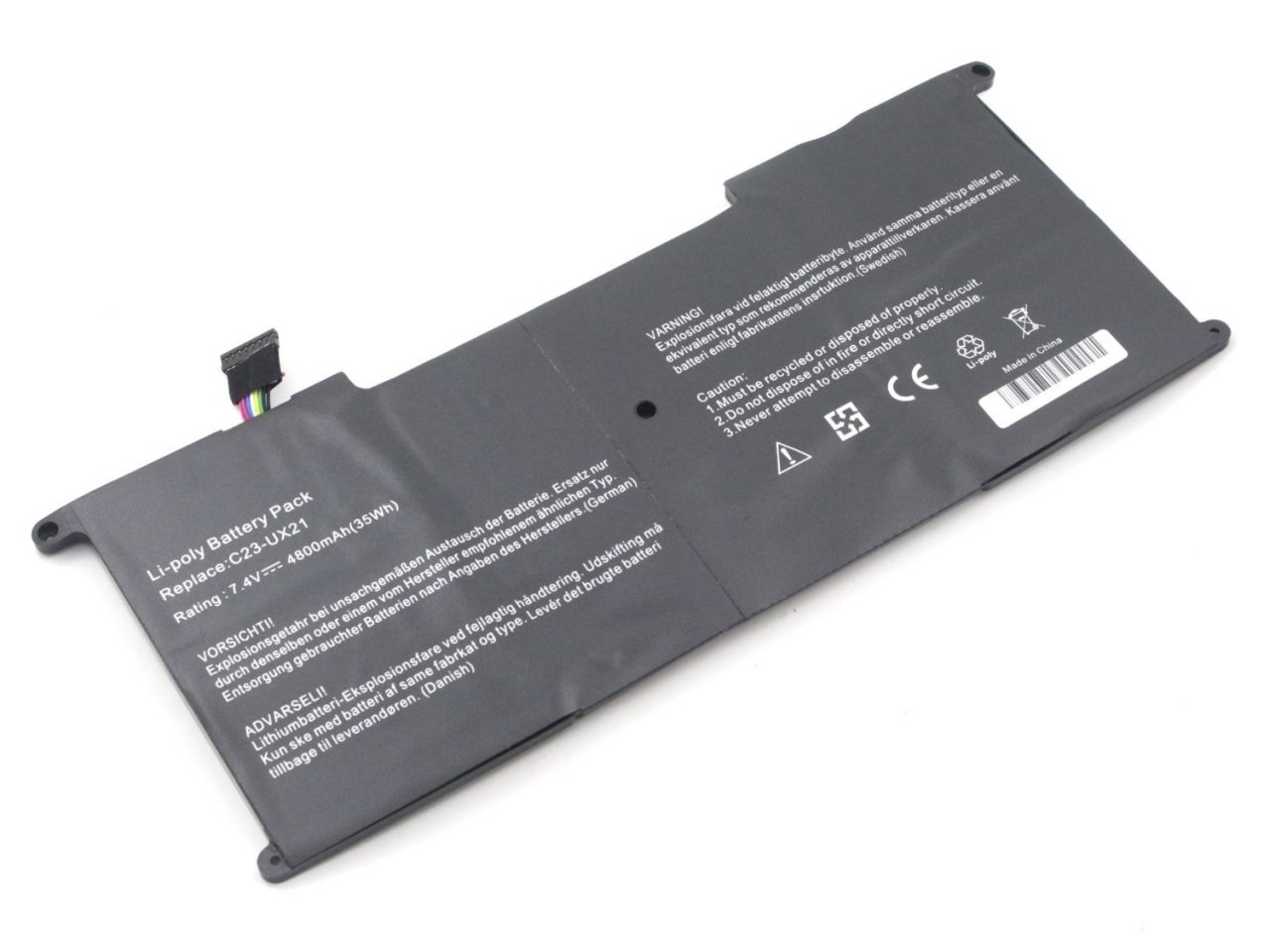 Asus ZenBook UX21E Notebook Batarya Laptop Pil