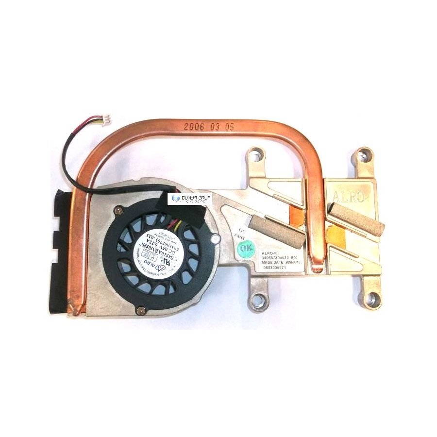 Orijinal Packard Bell Easynote R3 Cpu Sogutucu Heatsink Fan