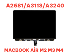 MacBook Air A2681 / A3113 / A3240 Ekran M2 M3 M4 Retina LCD