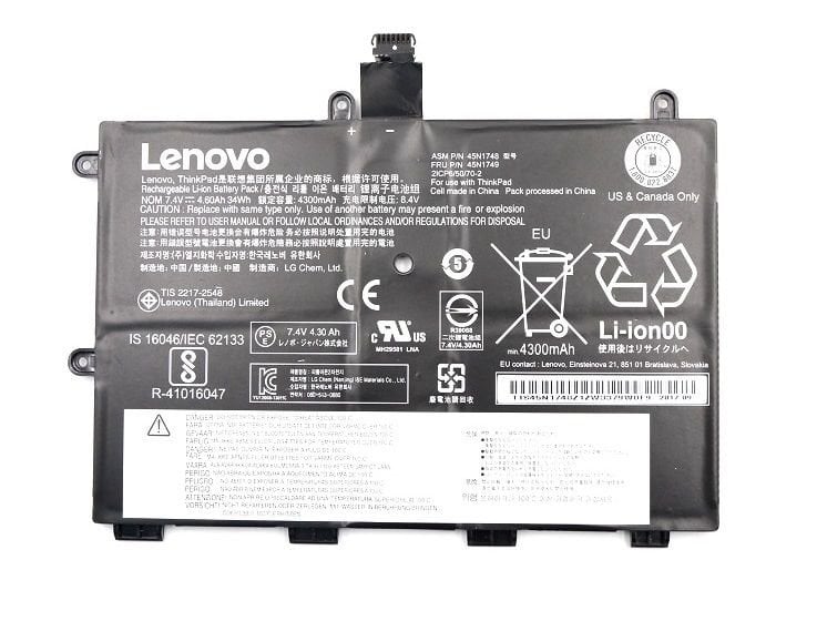 Orijinal Lenovo Thinkpad 20D9 20DA 20E7 20E8 20EE Notebook Batarya Laptop Pil