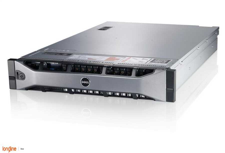 DELL POWEREDGE R720 LFF 8 BAYS 1x SIX CORE E5-2640 2.50GHz 64GB RAM H310 8x600GB 15K SAS