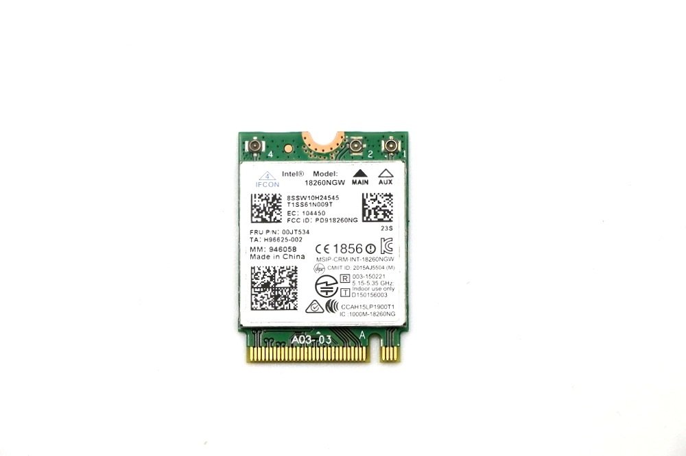Orijinal Lenovo ThinkPad intel 18260 18260NGW 00JT534 Wifi Wireless Lan Kartı
