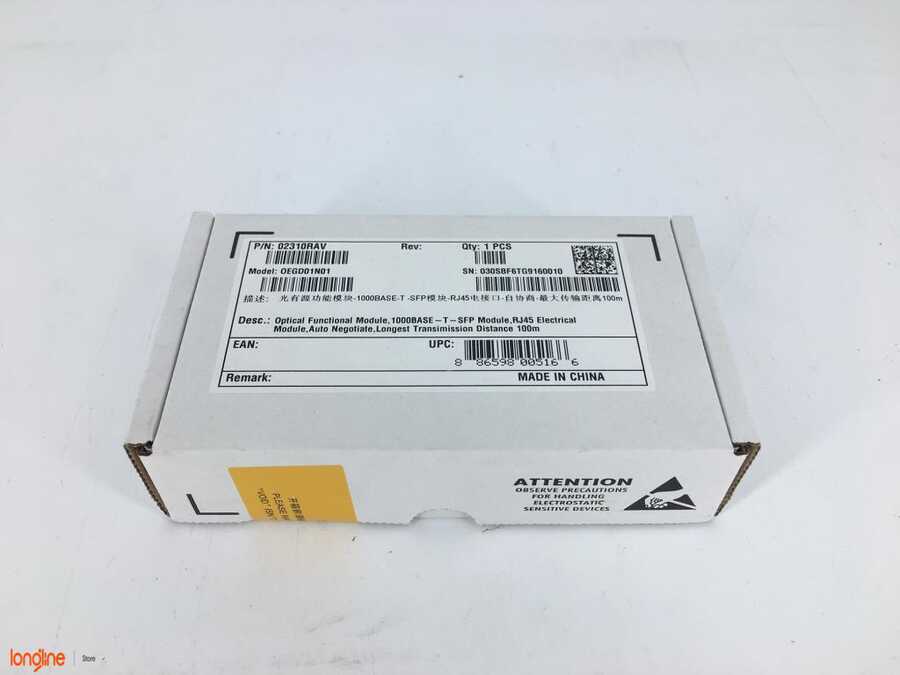 HUAWEI SFP-1000BASE-T-RJ45-100M 02310RAV
